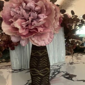 Vintage Native American Hand beaded buckskin bottom bottle brown Michelob 70 60s